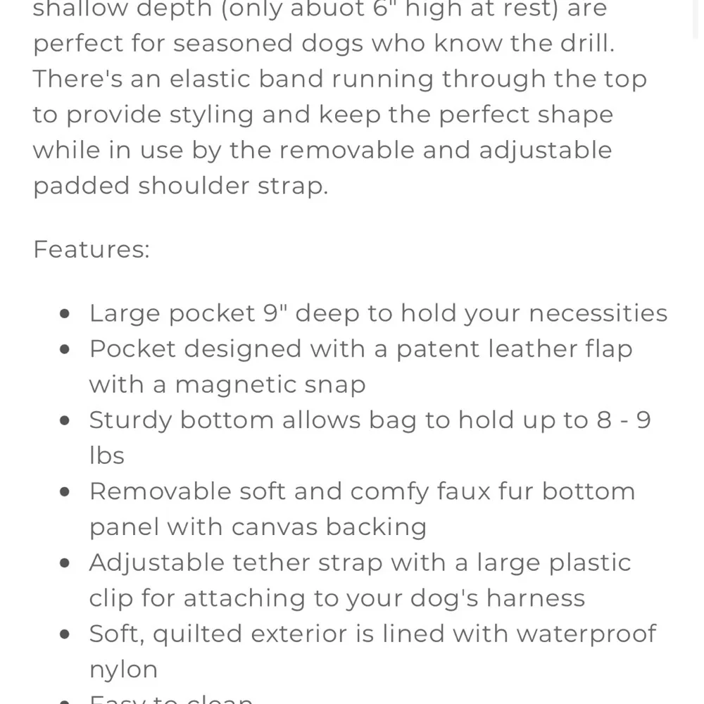 Dog carrier sling